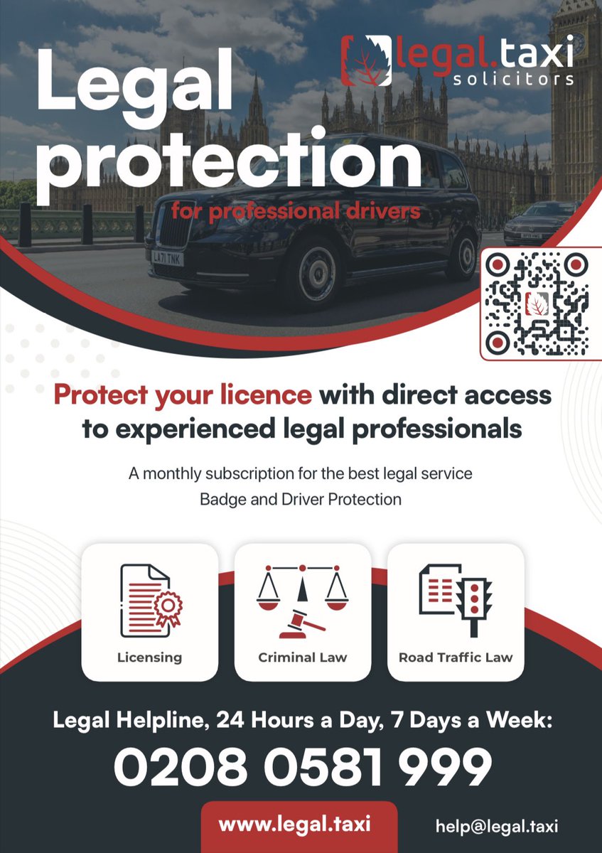 Welcome to our new members over the weekend. I have sent you all a personal email. 

Join for Professional Membership:

legaltaxi.chargebee.com/hosted_pages/c…

A rolling monthly subscription for legal and licensing solutions for just £17.99!

#taxi
#legalinnovation 
#licensing