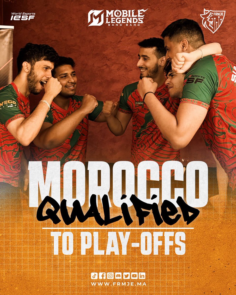 المنتخب الوطني المغربي للعبة Mobile Legends يحجز مقعده في مرحلة الـ Play-Offs من التصفيات الإفريقية المؤهلة لبطولة العالم للرياضات الإلكترونية WEC25، بعد أداء مشرف وروح تنافسية عالية.
كل التوفيق 🇲🇦🔥