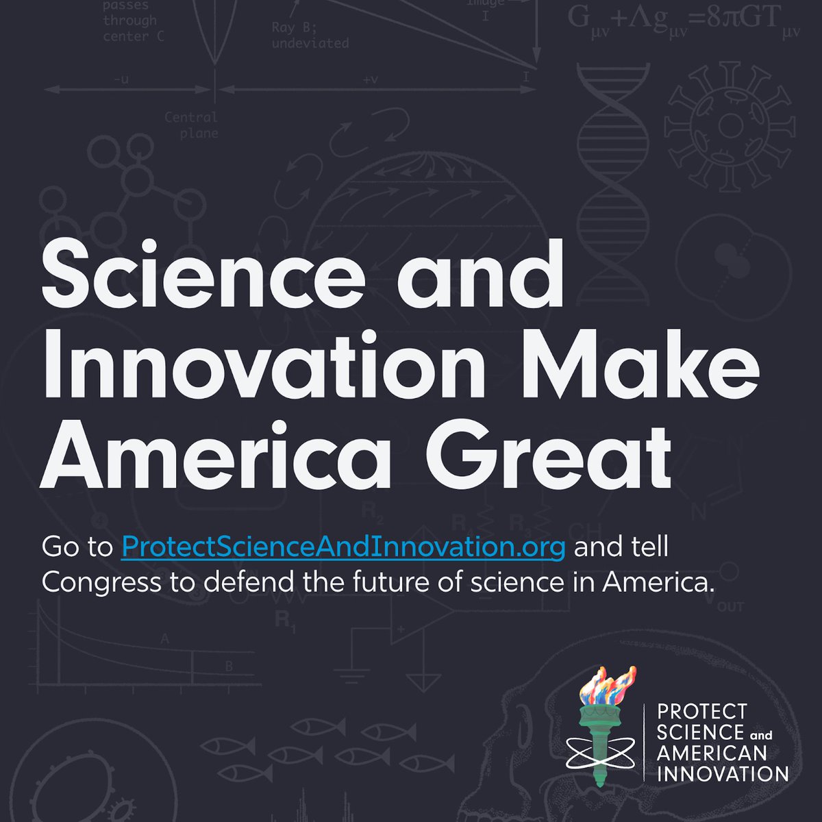 ajratner's tweet image. America’s innovative edge makes us great—tell Congress: ProtectScienceAndInnovation.org
Check out (and help!) push this nonpartisan campaign for investing in our most critical national edge!
#ProtectScience #InnovationMakesAmericaGreat