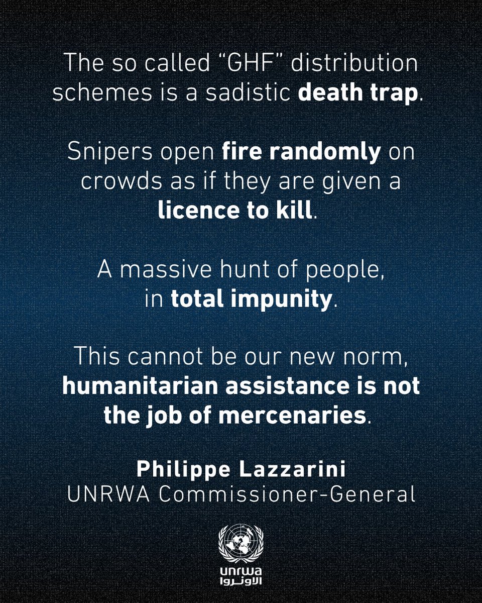 UNRWA's tweet image. "No one is spared: caretakers in #Gaza are also in need of care.
Doctors, nurses, journalists and humanitarians are hungry.
Many are now fainting due to hunger and exhaustion while performing their duties: reporting atrocities or alleviating some of the suffering.
Meanwhile,…