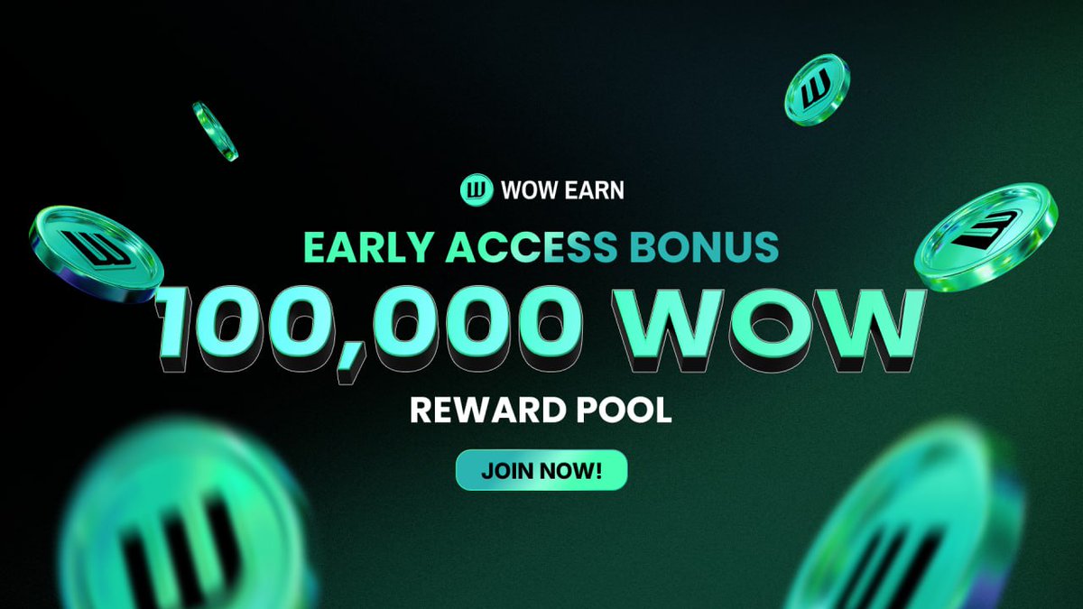 WOWEARNENG's tweet image. 🎉 WOW EARN Early Access Bonus is Live!
To thank our users for supporting us during the testing phase, we're launching a limited-time bonus event — share a 100,000 WOW reward pool!
📌 How to Participate (any one of the following during the event period):
- Purchase ≥ 50 USDT…