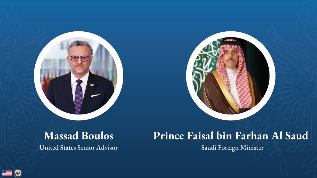 US_SrAdvisorAF's tweet image. It was an honor to meet with Saudi Foreign Minister Prince @FaisalbinFarhan. We spoke about advancing peace in Sudan, Libya, and the broader region. We also affirmed the critical importance of Red Sea security. The U.S.-Saudi partnership remains vital to resolving regional…