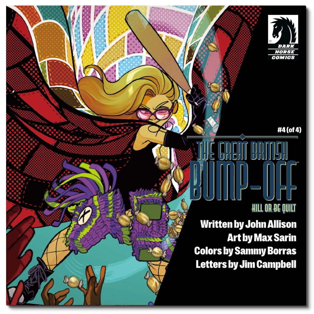 PopCultHQ's tweet image. Preview @DarkHorseComics' THE GREAT BRITISH BUMP-OFF: Kill or Be Quilt #4 by John Allison, @max_sarin, @sammyborras & Jim Campbell #NCBD #TheGreatBritishBumpOff #KillorBeQuilt #DarkHorse
popculthq-comics.com/preview-the-gr…
