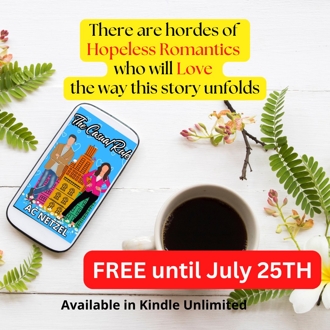ACNetzel's tweet image. #FREE mybook.to/TheCasualRule until July 25th #romance #contemporaryRomance #FriendsWithBenefits #FWB #CommitmentPhobe #BooksThatMadeMeLaugh #BooksThatMadeMeCry #HopelessRomantic