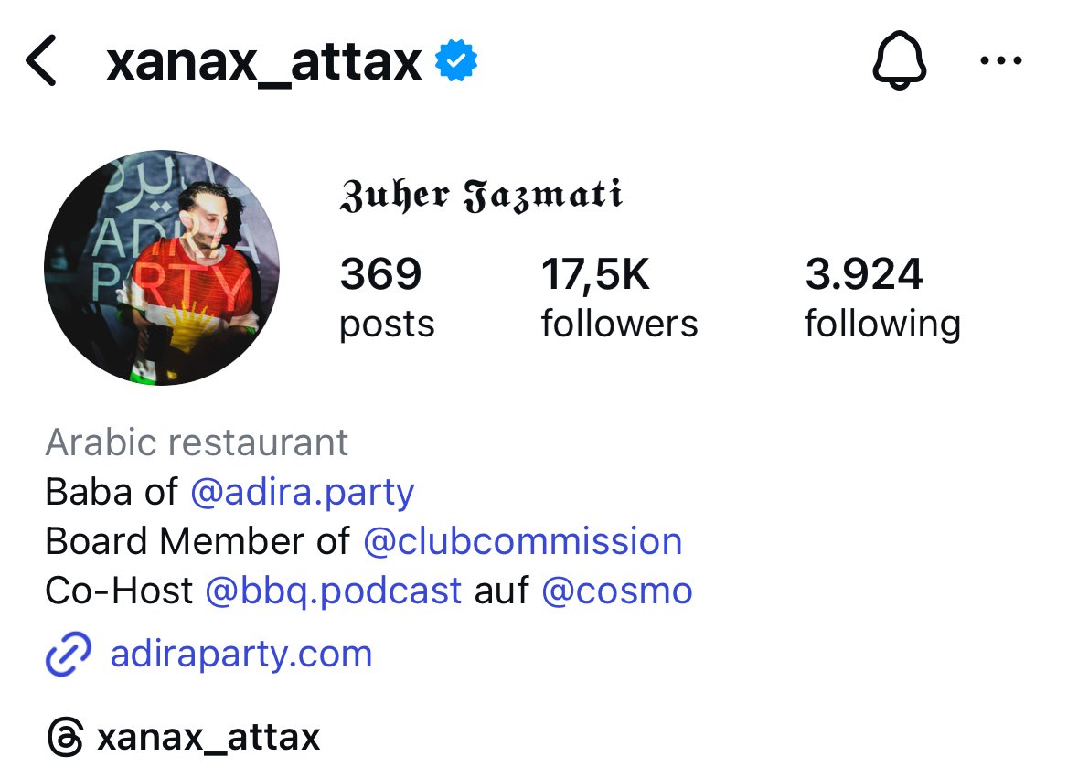 n1ckism's tweet image. liebe berliner @clubcommission, warum liked euer vorstandsmitglied zuher jazmati (xanax attack) einen beitrag mit einem paraglider, offenbar eine anspielung auf das hamas-massaker beim nova-festival? das ist terrorverherrlichung. und leider kein einzelfall bei der clubcommission