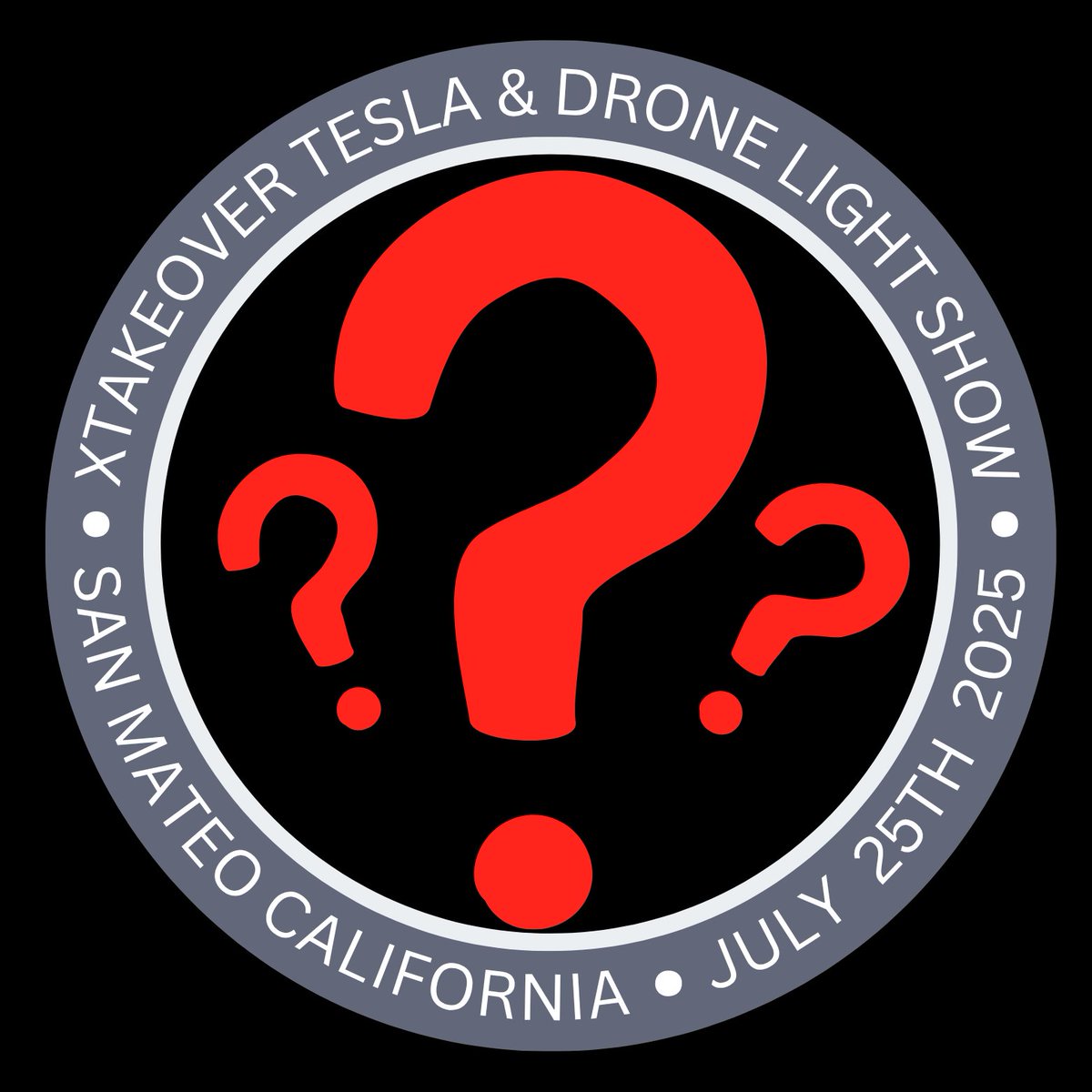 Teslalightshows's tweet image. This year's @theXtakeover @Tesla Light Show MISSION PATCH design will remain a SECRET until after FRIDAY NIGHT'S Epic show to maintain the 🚨 HUGE SURPRISE 🚨 awaiting the attendees 🔥🔥🔥
It's going to BLOW YOUR MINDS 🤯🤯🤯