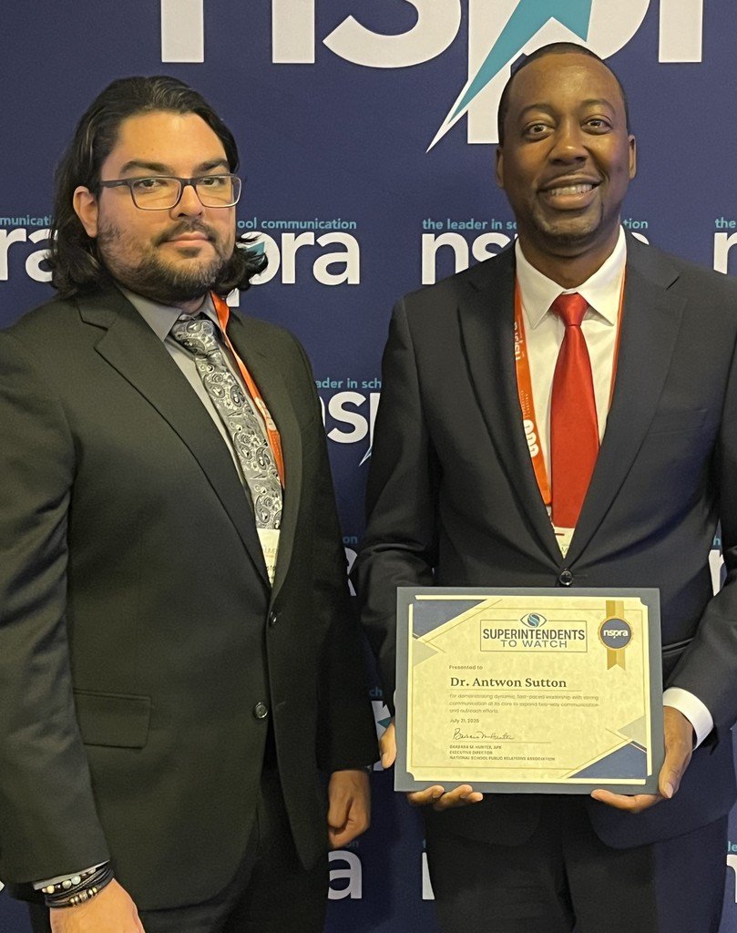 Congrats to Dr. Antwon Sutton for receiving the NSPRA Superintendents to Watch award! Only 25 superintendents nationwide earn this honor each year. Proud to have him represent Chester County School District at the NSPRA conference in D.C.!