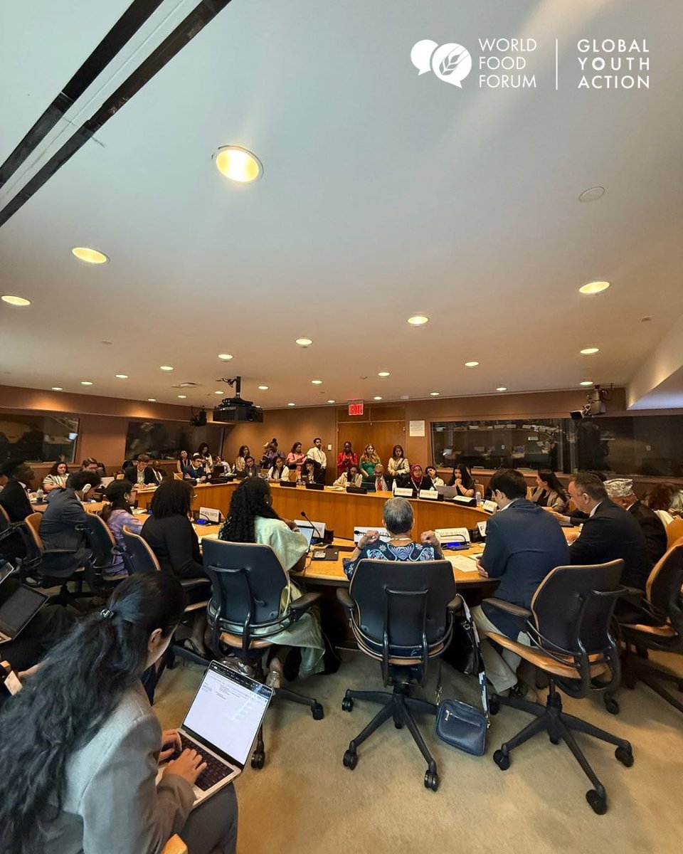 📢 Happening now at UN HQ, New York. 

Launch of Youth Recommendations Paper: Empowering Young Women in Agrifood Systems! 

#HLPF25