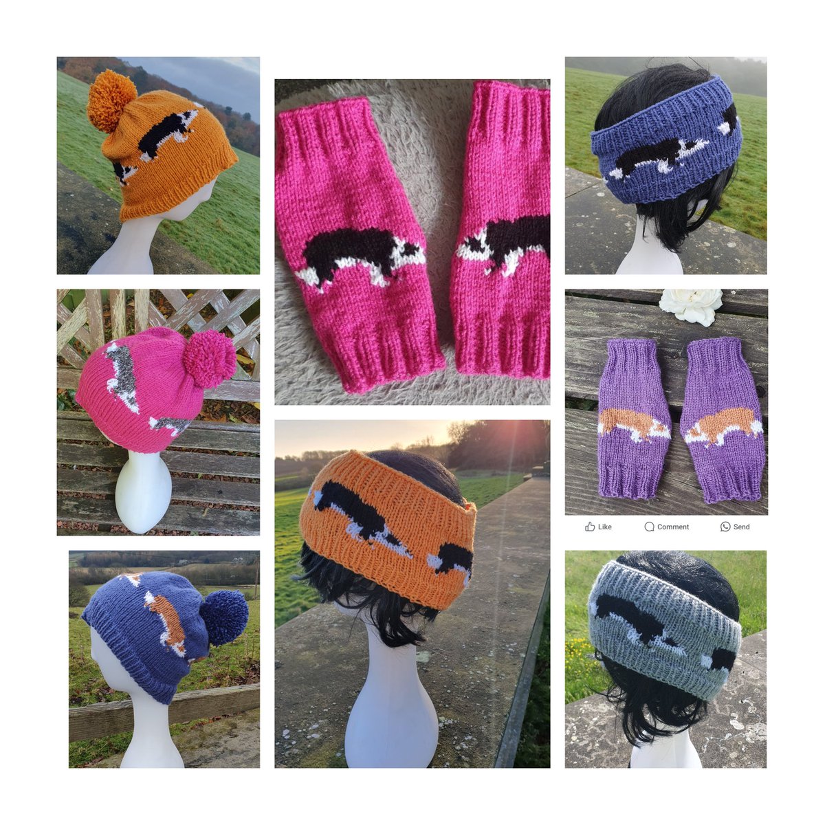 LouiseWalton78's tweet image. Today is #worldcollieday sooo here is a selection of my Collie Dog knits ❤️