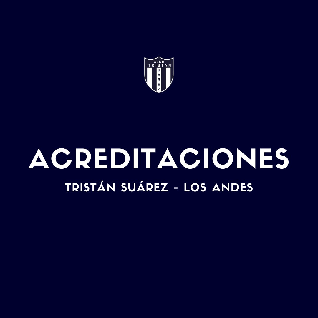 Club Tristán Suárez (@tsuarezoficial) on Twitter photo #ACREDITACIONES
‼️Queda abierto el período de pedido de acreditaciones para el partido frente <a href="/clublosandes/">Club Los Andes</a>
Se reciben solo por:
📧clubtsuarez.com.ar/acreditaciones/
⌛️Cierre de recepción: Jueves 24/07, 20 hrs, sin excepción
⚠️Favor, leer con atención el protocolo #ACREDITACIONES
‼️Queda abierto el período de pedido de acreditaciones para el partido frente <a href="/clublosandes/">Club Los Andes</a>
Se reciben solo por:
📧clubtsuarez.com.ar/acreditaciones/
⌛️Cierre de recepción: Jueves 24/07, 20 hrs, sin excepción
⚠️Favor, leer con atención el protocolo