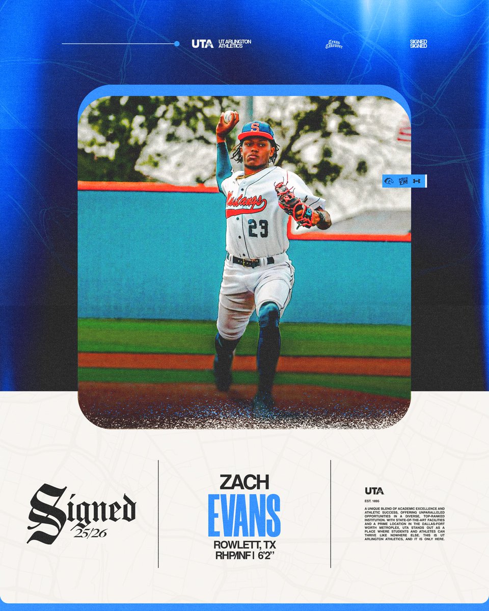 UTA Baseball (@utamavsbsb) on Twitter photo OFFICIALLY OFFICIAL 🤝
Welcome to Arlington <a href="/3Zach_Evans3/">Zach Evans3</a> 🫡
#BuckEm🐎 OFFICIALLY OFFICIAL 🤝
Welcome to Arlington <a href="/3Zach_Evans3/">Zach Evans3</a> 🫡
#BuckEm🐎