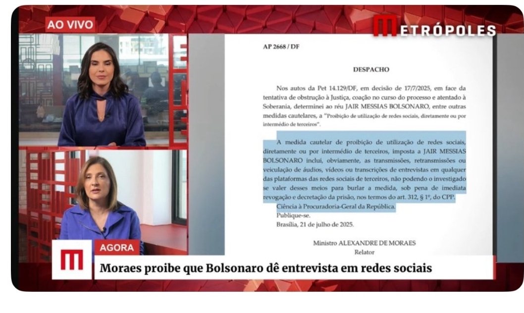 ProfClaudioBran's tweet image. O ex-presidiário deu dezenas de entrevistas, nunca usou tornozeleiras eletrônicas, não teve passaporte retido e foi autorizado a viajar ao exterior! E comandou o maior esquema de corrupção da história!
Agora Bolsonaro pode ser preso por dar entrevista!  O crime dele é ser o Líder…