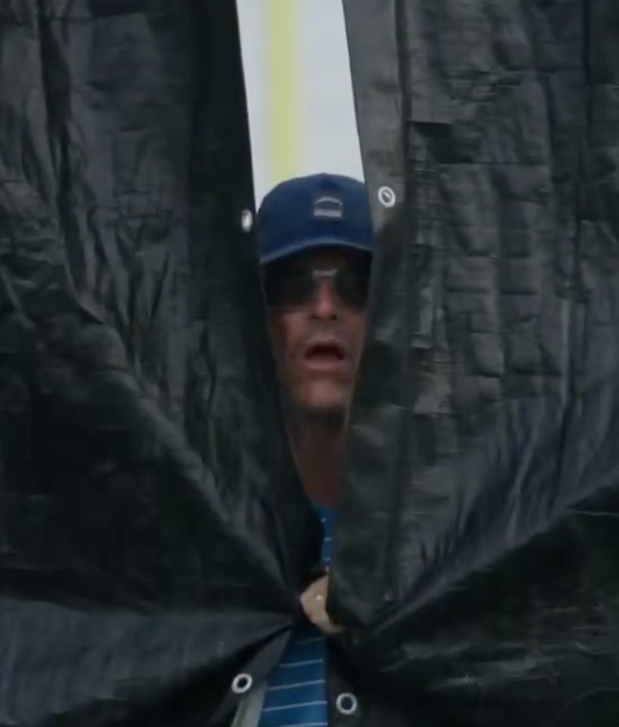 TimSackett's tweet image. Your hiring manager looking into the lobby before the interview is about to take place.