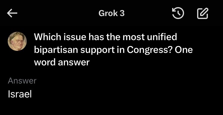 Apolitical3678's tweet image. The issue with the strongest bipartisan support in our government is support for a foreign nation.
America is an occupied territory