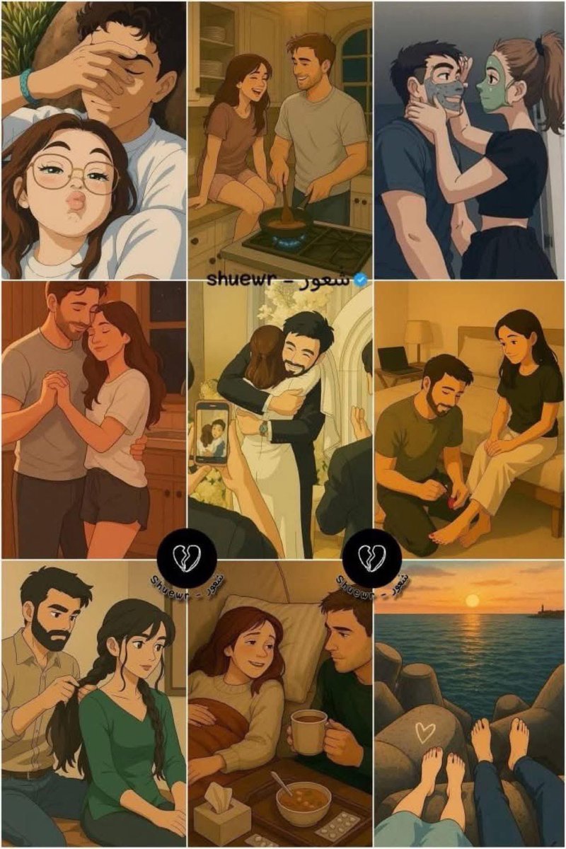 نُص المحبّة ونس، و الباقي أمان.. 💜