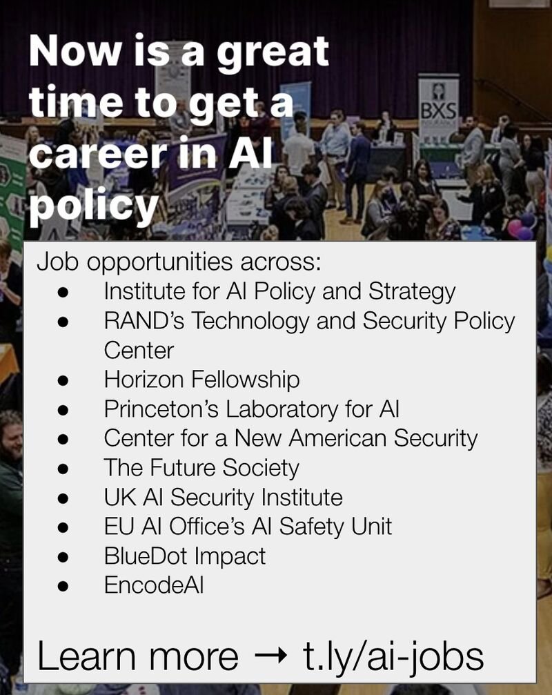 peterwildeford's tweet image. Now is an even better time to get an AI job than I thought. I updated my post with more jobs.