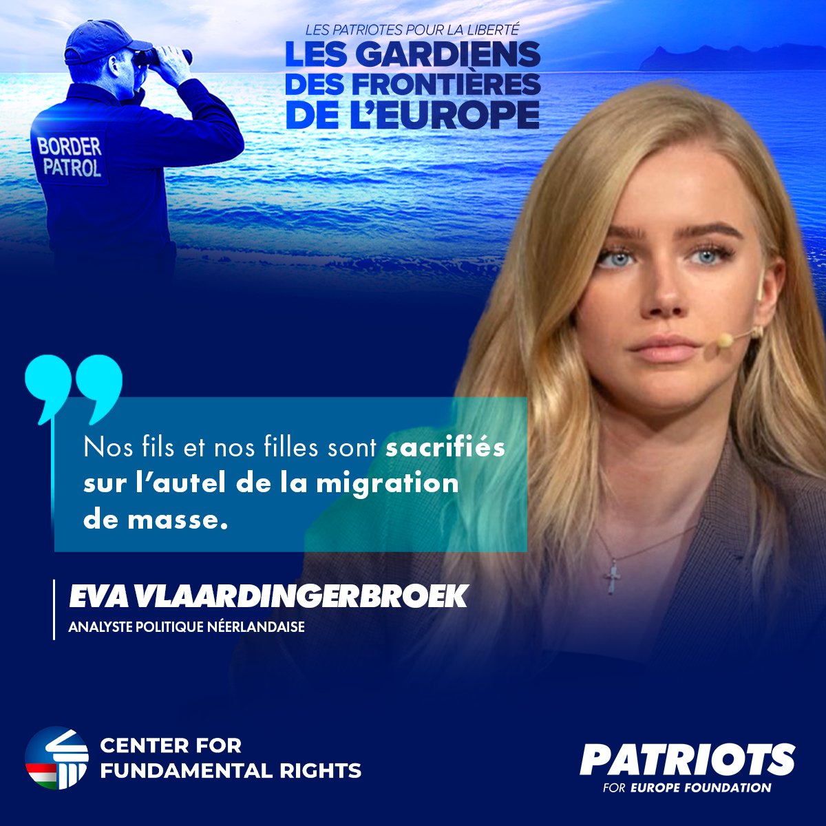 PfEFoundation's tweet image. 🎙️ To close the Guardians of Europe’s Borders conference in Rome, 🇳🇱Dutch political commentator, @EvaVlaar, delivered a powerful message.
“Our sons and daughters are being sacrificed on the altar of mass migration.”
Two key facts about the Netherlands:
👉In 2022, net migration…