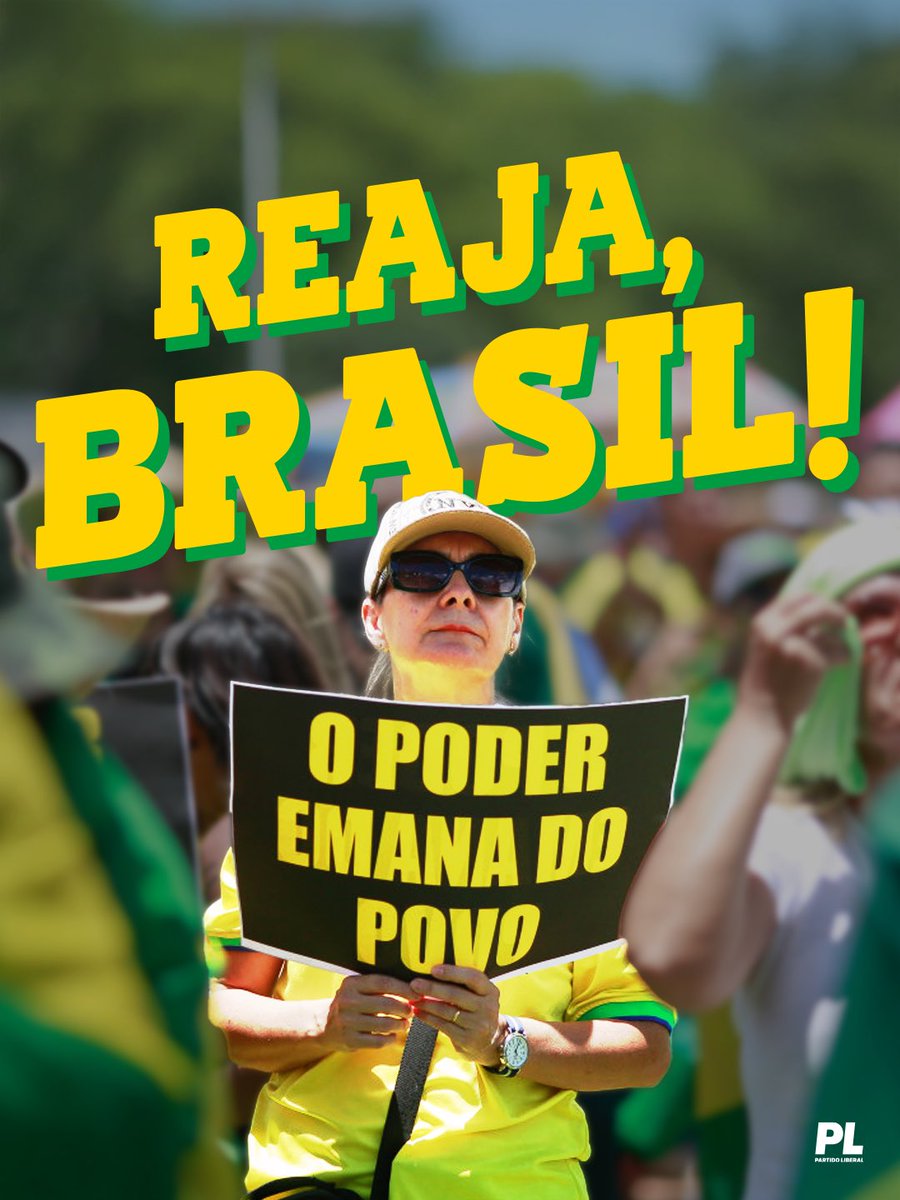 plnacional_'s tweet image. Não é somente um protesto, é um chamado. É o Brasil despertando diante dos ataques à liberdade, à democracia e ao direito de se expressar.
Quem ama o país não pode se calar. Diante da perseguição, da censura e do autoritarismo, precisamos reagir.
Reaja Brasil 🇧🇷