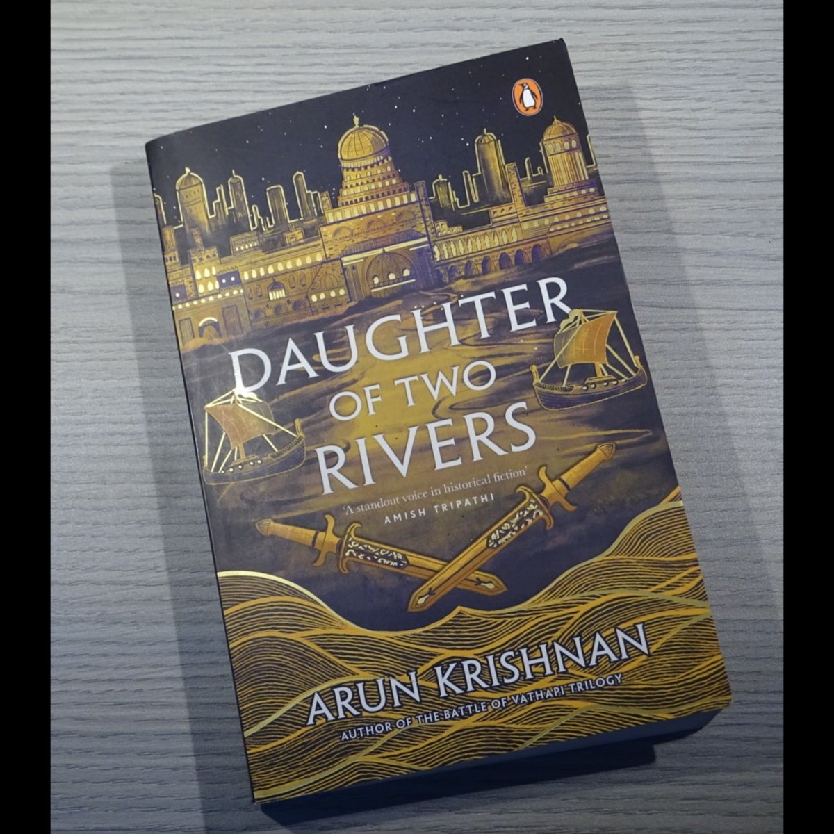 #DaughterOfTwoRivers by <a href="/ArunKrishnan_/">Arun Krishnan 🇮🇳</a> is a vivid imagination of how people lived in the ancient times &amp; his interpretation of how an artefact came into being!

My review: bit.ly/45eIgIY
<a href="/PenguinIndia/">Penguin India</a> 

Book 30 #TBRChallenge <a href="/blogchatter/">Blogchatter®</a>