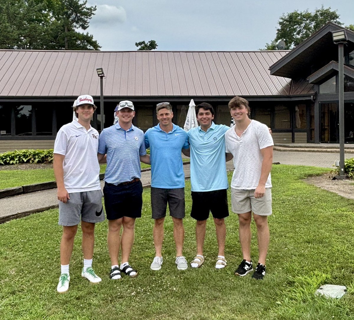 1st Annual Berlin QB Alumni Golf Outing was a success this past weekend. Proud of these 4 as they navigate college, work and the real world!!