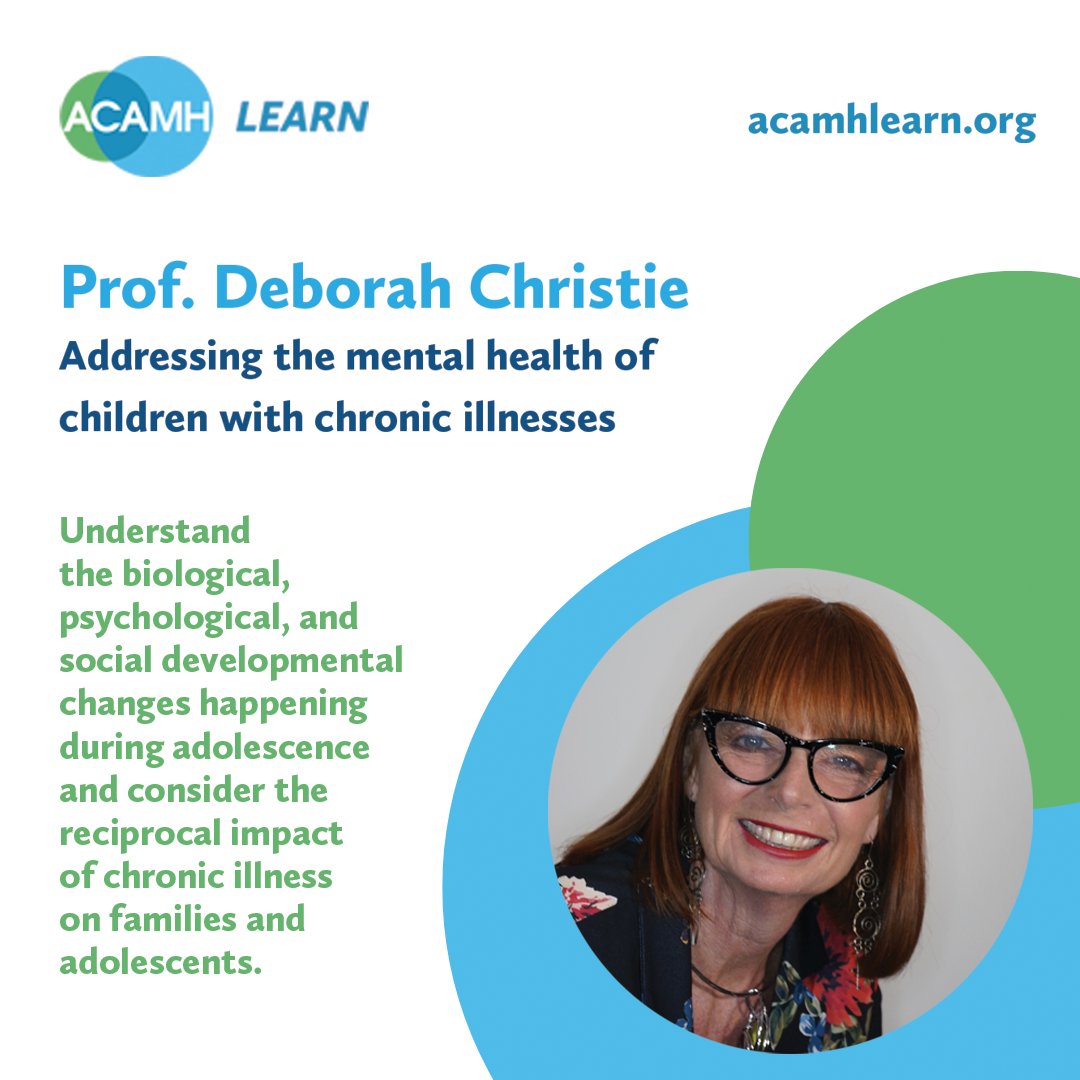 TheJCPPadvances's tweet image. In this @ACAMHLearn talk, @drdebs2110 explores how #ChronicIllness & adolescence can impact each other, noting that CYP with chronic illnesses may struggle more with maintaining emotional #Wellbeing compared to their healthy peers.
Watch to learn more! bit.ly/402pNg0