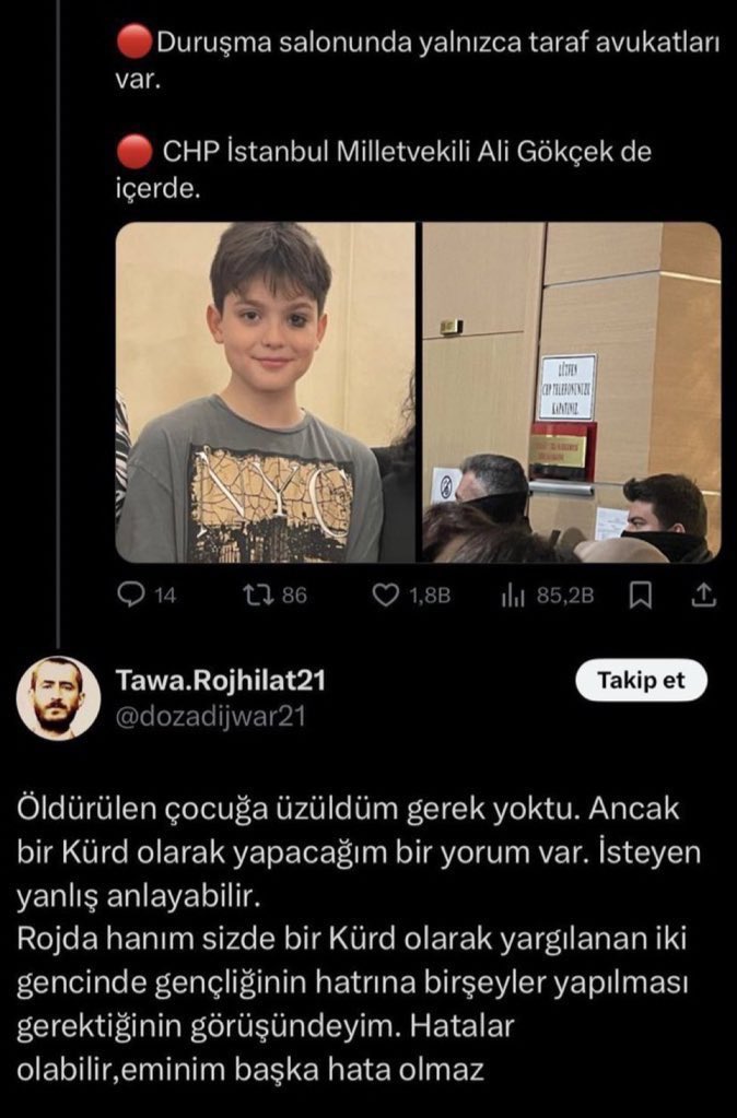 Kürtler, Kürt diye suçluyu koruyorlar.
Kürtler, Kürt diye teröriste sahip çıkıyorlar.
Kürtler; Kürt diye katili masum kabul ediyorlar.

Bu bir gerçek.

Toplumda patlayan suç dalgasının temelinde bu ırkçı, kabileci düşünce yapısı var.

Bununla yüzleşin.