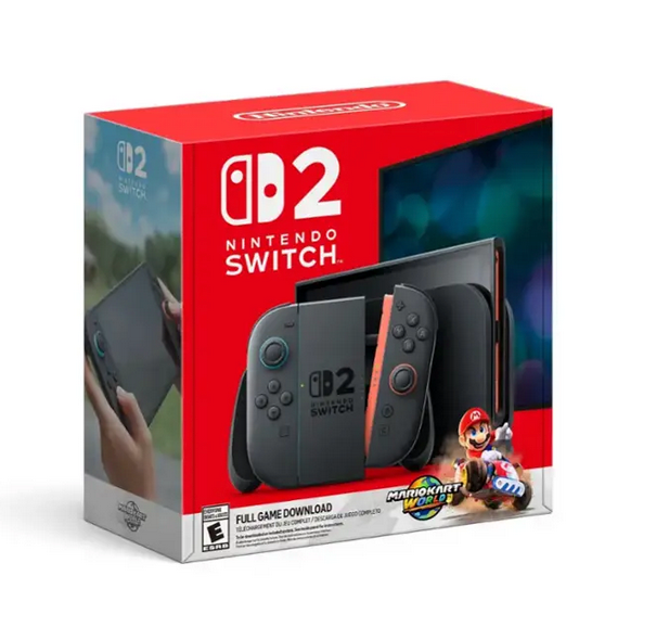 Nintendeal's tweet image. Switch 2 Mario Kart World Bundle available for pickup from Best Buy: bit.ly/4501tgm
