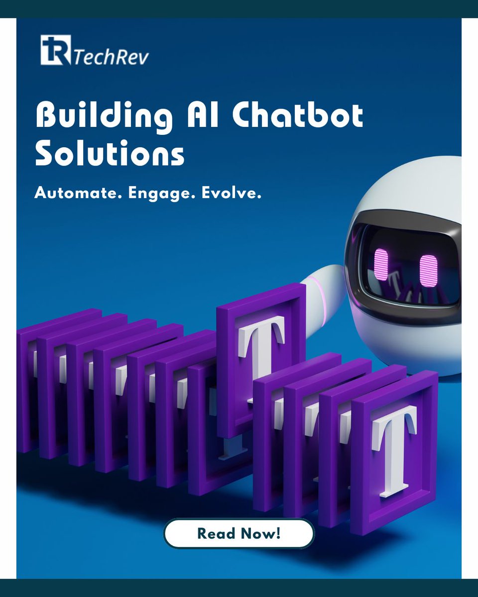 TechRevLLC's tweet image. Unlock the power of custom AI! 🤖✨

Discover how domain-specific AI chatbots are transforming workflows, ensuring compliance, and delivering real expertise.

#AIchatbot  #CustomAI #healthcarei  #legaltechnology  #fintechsecurity  #AIInnovation #TechSolutions #Automation