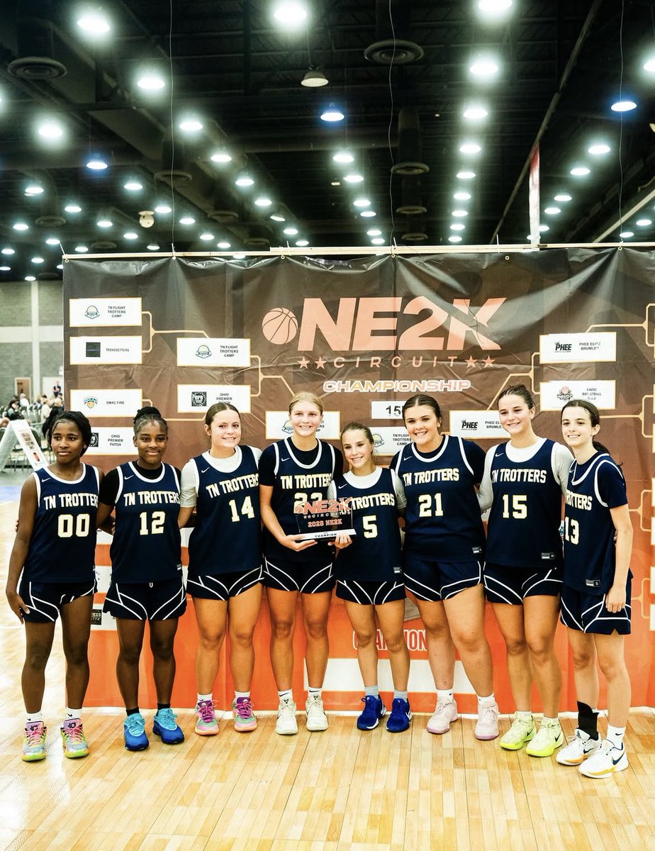 TN Flight Trotters 2028- Camp (@trotterscamp28) on Twitter photo The girls are headed home crowned CHAMPS! Such a fun way to end this season!
<a href="/lexiclark23/">Lexi Clark</a> 19p,6r,3a,2s,2b
<a href="/shiloh_taylor1/">Shiloh⛹🏾♀️</a> 10p,2r,1s
<a href="/bailey_mae14/">bailey miller</a> 9p,2s
<a href="/AddieMae13_/">Addie Mae Whitaker</a> 8p,7r,4b
M Hall 7p,3r,1s
<a href="/Reece6300127641/">Reece</a> 2p,5r,5s,3s
<a href="/Smith_k2709/">Kaylynn Smith</a> 5r The girls are headed home crowned CHAMPS! Such a fun way to end this season!
<a href="/lexiclark23/">Lexi Clark</a> 19p,6r,3a,2s,2b
<a href="/shiloh_taylor1/">Shiloh⛹🏾♀️</a> 10p,2r,1s
<a href="/bailey_mae14/">bailey miller</a> 9p,2s
<a href="/AddieMae13_/">Addie Mae Whitaker</a> 8p,7r,4b
M Hall 7p,3r,1s
<a href="/Reece6300127641/">Reece</a> 2p,5r,5s,3s
<a href="/Smith_k2709/">Kaylynn Smith</a> 5r