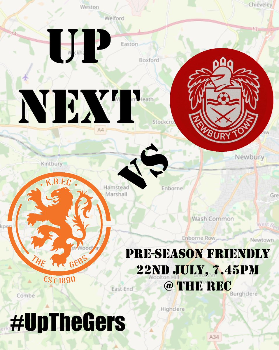 Kintbury Rangers FC (@kintburyrangers) on Twitter photo Derby Action
The 1st Team continue their preseason preparations tomorrow evening as we welcome <a href="/Newbury_Town/">Newbury Town</a> to the Rec.
7.45pm kick off, free entry. Derby Action
The 1st Team continue their preseason preparations tomorrow evening as we welcome <a href="/Newbury_Town/">Newbury Town</a> to the Rec.
7.45pm kick off, free entry.