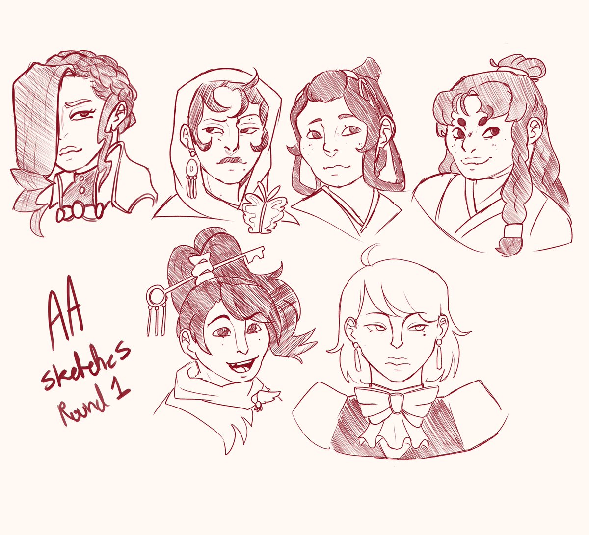 toadsnmoss's tweet image. first round of ace attorney girl sketches from yesterday. gonna try and get more done today
#aceattorney