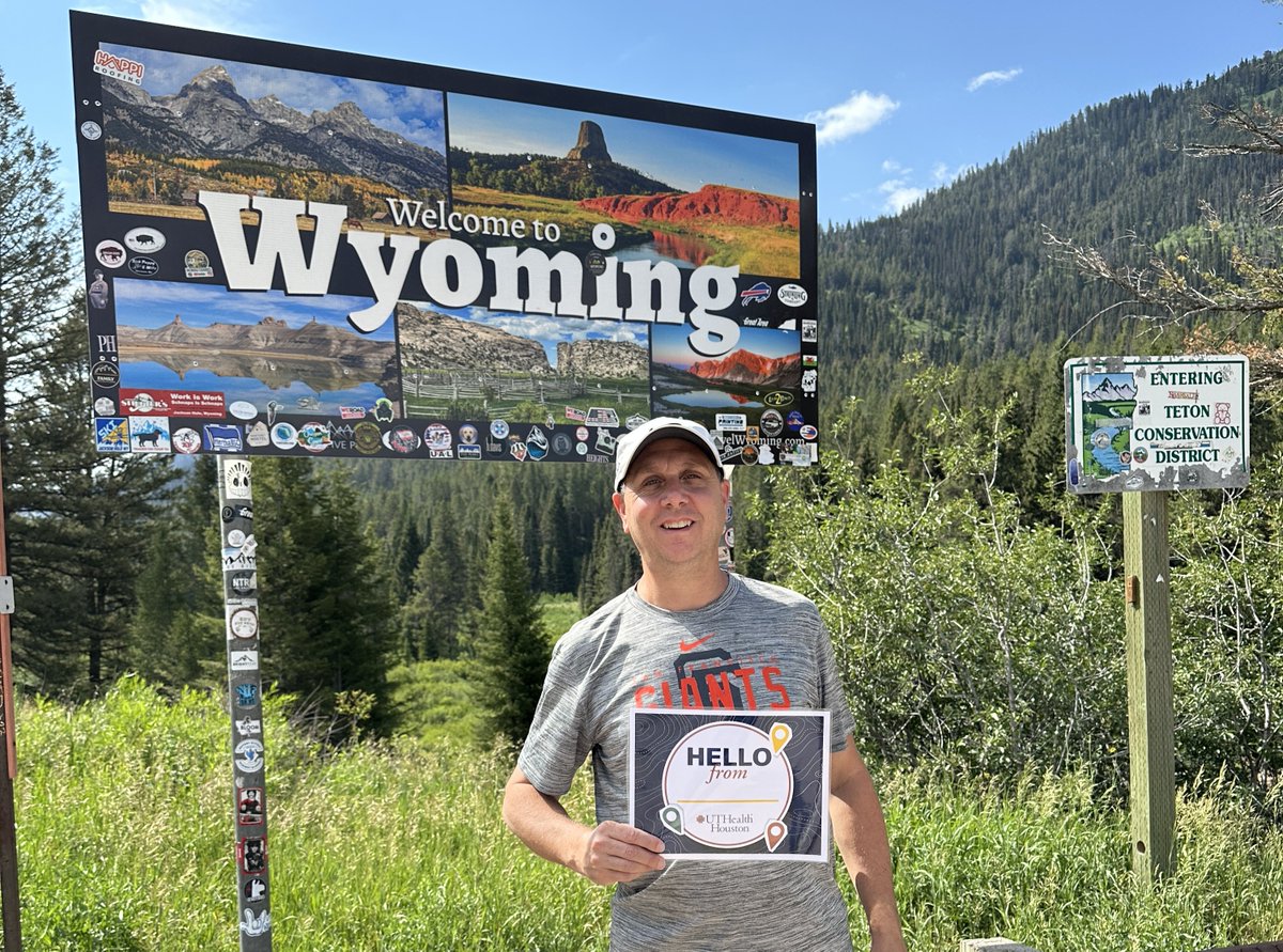 UTHealthHouston's tweet image. David Fanucchi, university communications specialist at #UTHealthHouston, just checked off a lifelong goal — visiting all 50 U.S. states. He celebrated with whitewater rafting on the Snake River and exploring the wild beauty of Wyoming, Idaho, and Montana.🌲🏞️ #ManyFacesGoPlaces