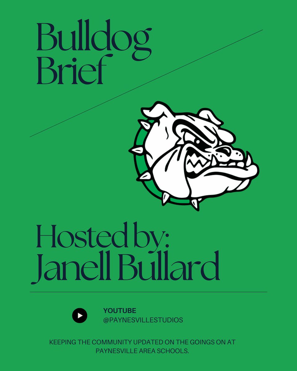 Introducing the Bulldog Brief! This new monthly web series hosted by Paynesville School's superintendent Janell Bullard aims to keep the community updated on what is happening in the elementary and secondary schools.