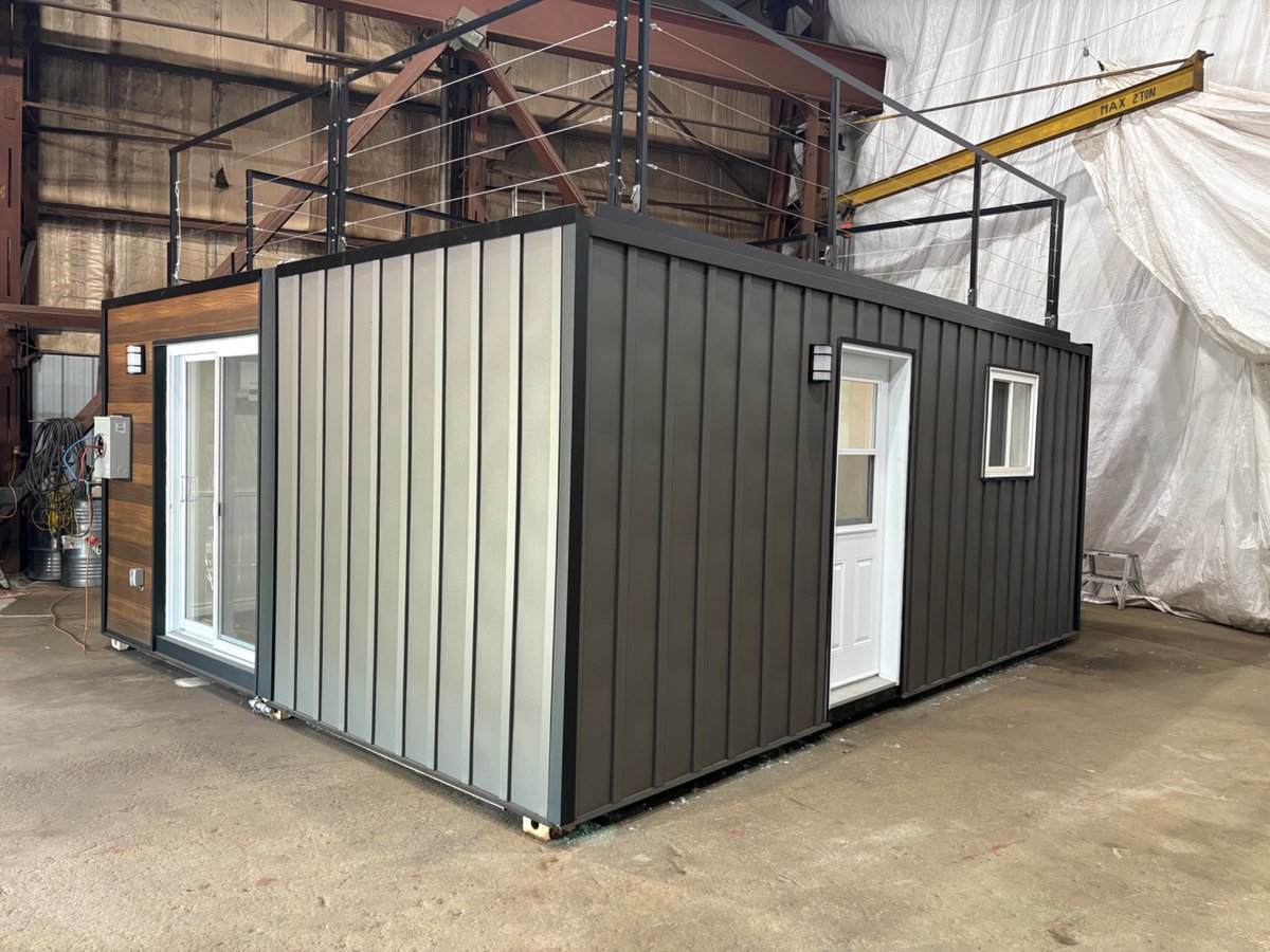 nolanmquinn's tweet image. I recently had the opportunity to visit local business owner William Sommerville at his #Cornwall shop, where he showcased the innovative work his company is doing to build modular container homes.
These units offer a creative, made-in-Ontario approach to meeting affordable…