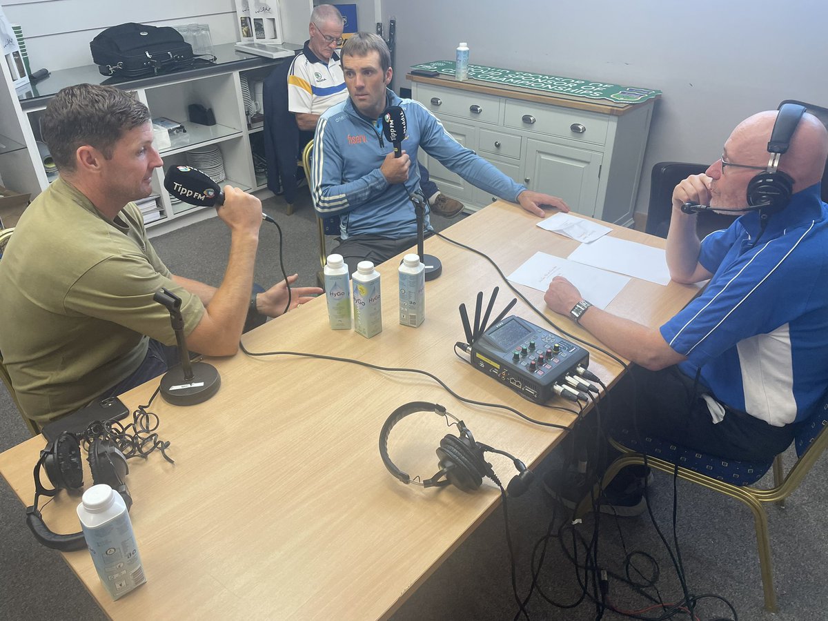 TippFMSport's tweet image. Seamus Callanan and James Woodlock on air with Ronan Quirke now on Tipp FM