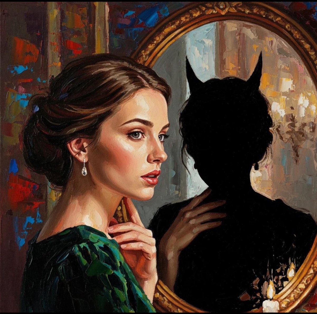 باسم الخوف ارتكبت الأخطاء، خافت تفقد الحب، 

وانتهى بها الأمر منتحره عند ضريحه!

#هيا_الهزاع