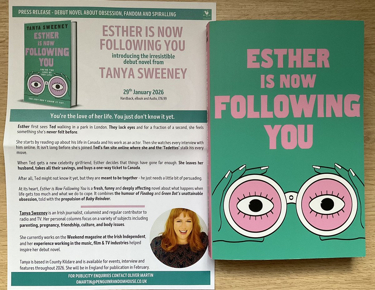 Lindahill50Hill's tweet image. Oh thank you @ollie__martin for a surprise proof of #EstherIsNowFollowingYou by @tanyasweeney coming from @penguinrandom Bantam in January
This sounds fab
penguin.co.uk/books/471011/e…