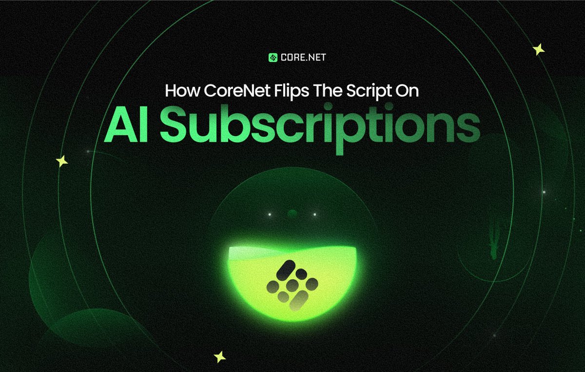 🟩 #CoreNet is redefining how AI should be accessed.

Forget expensive monthly subscriptions, premium tiers, and locked features. CoreNet replaces outdated SaaS models with a token-based access layer—empowering users to unlock powerful AI models across text, image, code, and
