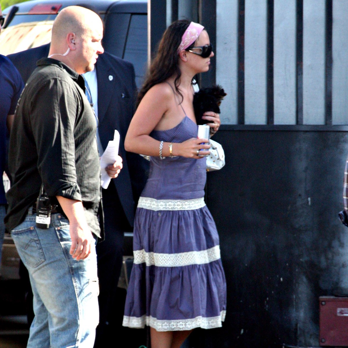 singularbritney's tweet image. 18 years ago today, Britney Spears arriving at/leaving the “Gimme More” music video set in LA.
#BritneySpears