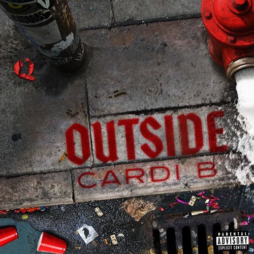 pvssytightt's tweet image. Cardi B (@iamcardib) officially has is now one ‘Outside’ two streams Spotify of on album music.