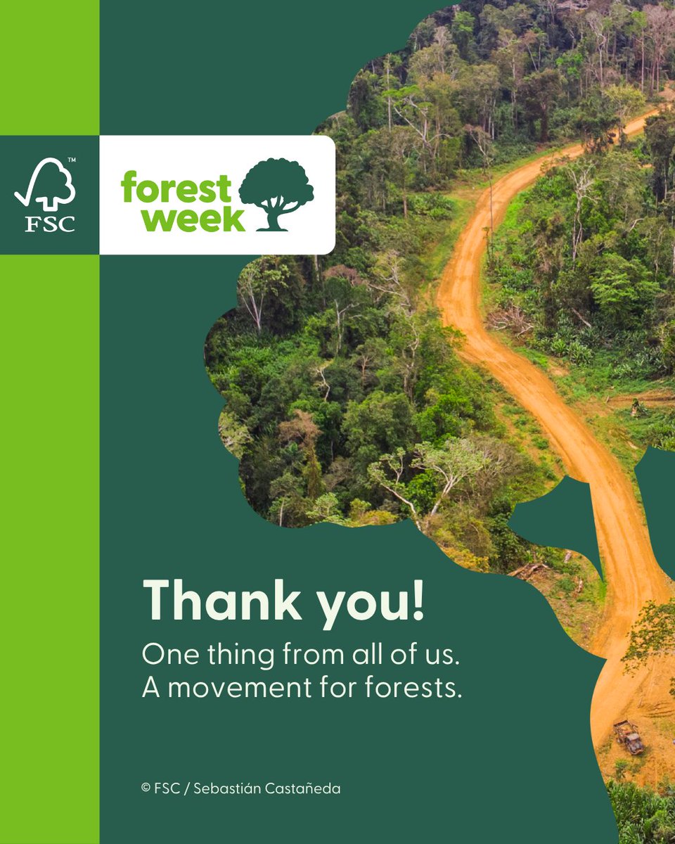 TheVitalCrest's tweet image. Thank you for following along this FSC Forest Week! Whichever way you or your organisation celebrated, it’s making a difference. What was the one thing you did for forests? @BasemeraRacheal @KobusingeRose1 
fsc.org/forestweek #FSCForestWeek @FSC_IC