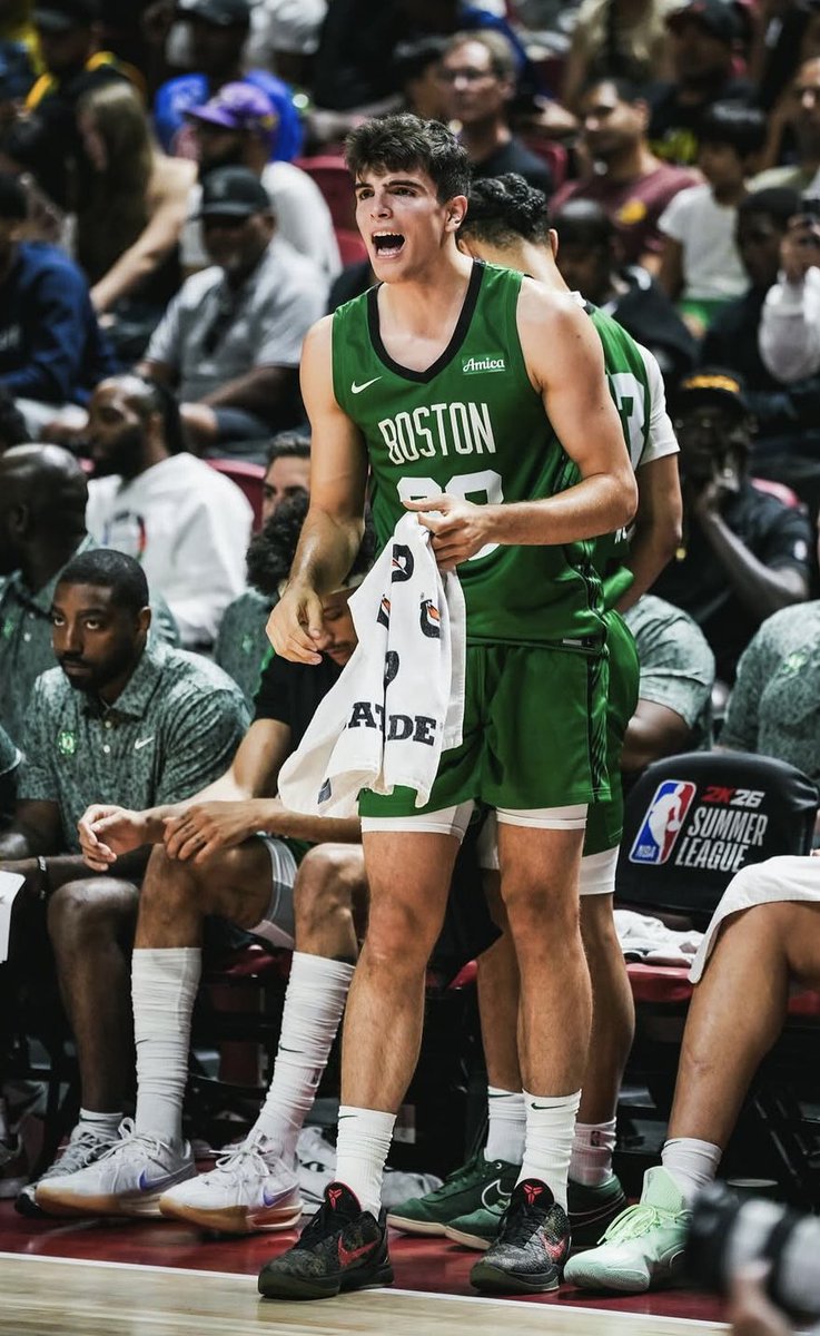 SleeperCeltics's tweet image. Bleacher Report’s @danfavale gave Hugo González a C- for his Summer League performance.
He credited González for his unselfishness, passing, and motor, but highlighted Hugo’s offensive inefficiency as a key concern.
Fair grade for the Celtics rookie?