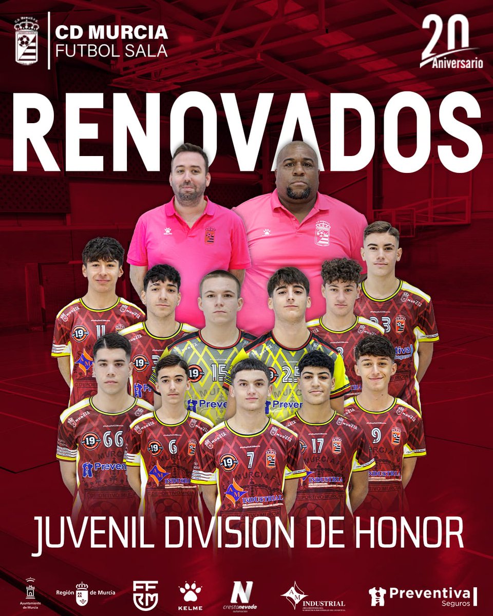 📢RENOVACIONES QUE VALEN MAS QUE TITULOS🔝

1️⃣1️⃣ de nuestros juveniles y nuestro cuerpo técnico renuevan su compromiso con el juvenil división de honor❤️‍🔥

🗣Muy ilusionados por este equipo formado q junto a Fernando Cobarro formarán un auténtico E-QUI-PA-ZO🤗

Se vienen cositas..