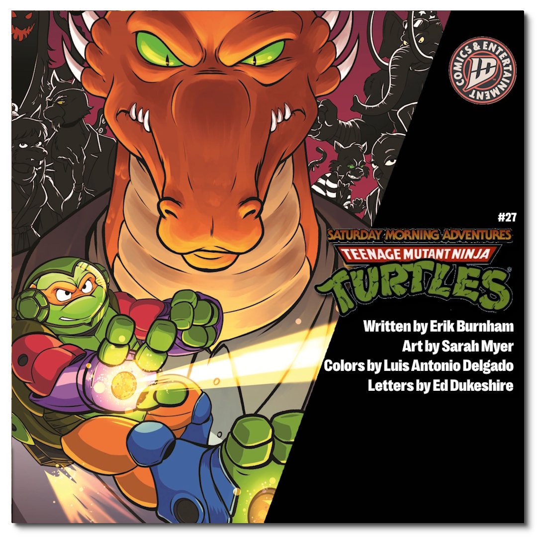 PopCultHQ's tweet image. Preview @IDWPublishing's TMNT: Saturday Morning Adventures (Vol. 2) #27 by Erik Burnham, Sarah Myer, Luis Antonio Delgado & @eDukeDW ~ covers by Myer & Valerio Chiola #TMNT #SaturdayMorningAdventures #IDWPublishing #IDW
popculthq-comics.com/preview-tmnt-s…