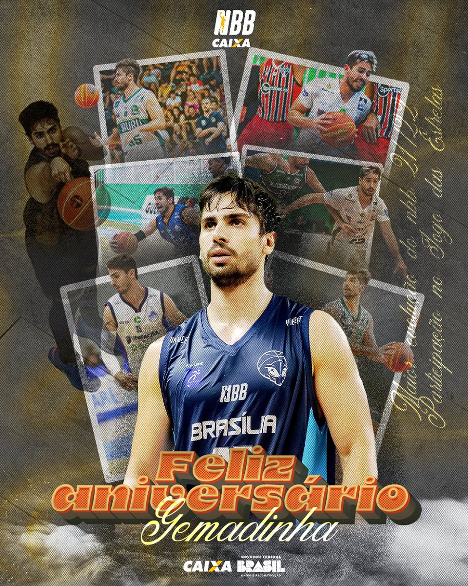 NBB's tweet image. Parabéns, Gemadinha! 🥳
Vencedor do troféu Maior Evolução da edição 2021/22, com 9 temporadas de NBB CAIXA no currículo, o atleta do @brasiliabasquet completa 28 anos hoje (21/07)! 🏀🔥
Desejamos um feliz aniversário e muitas felicidades para o atleta! 👏🏽…