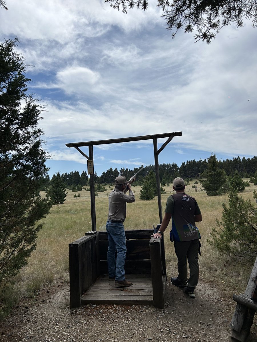 Sporting Clays today. Not very good but getting better
