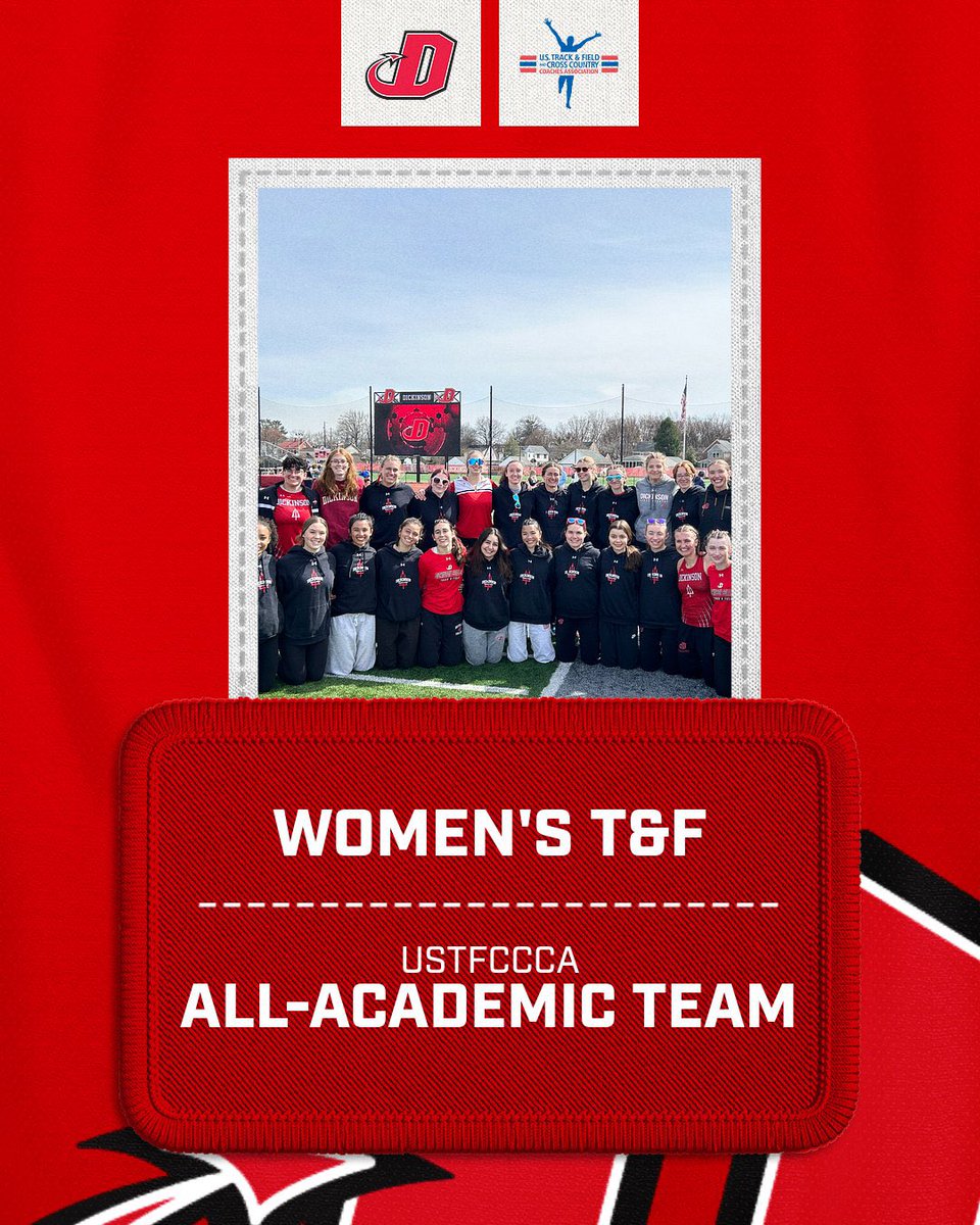 DICKINSON_CCTF's tweet image. Brightest & Best!!
Leder & Priebe both were named to the USTFCCCA All-Academic team, and the Women’s Track & Field made All-Academic team status!