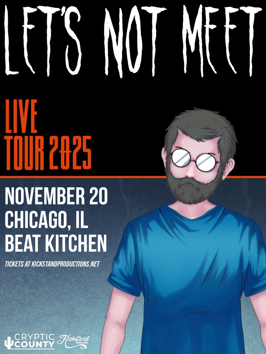 🔈JUST ANNOUNCED🔈
LET'S NOT MEET - A True Horror Podcast
Thursday, November 20 | 17+
Tickets @ beatkitchen.com