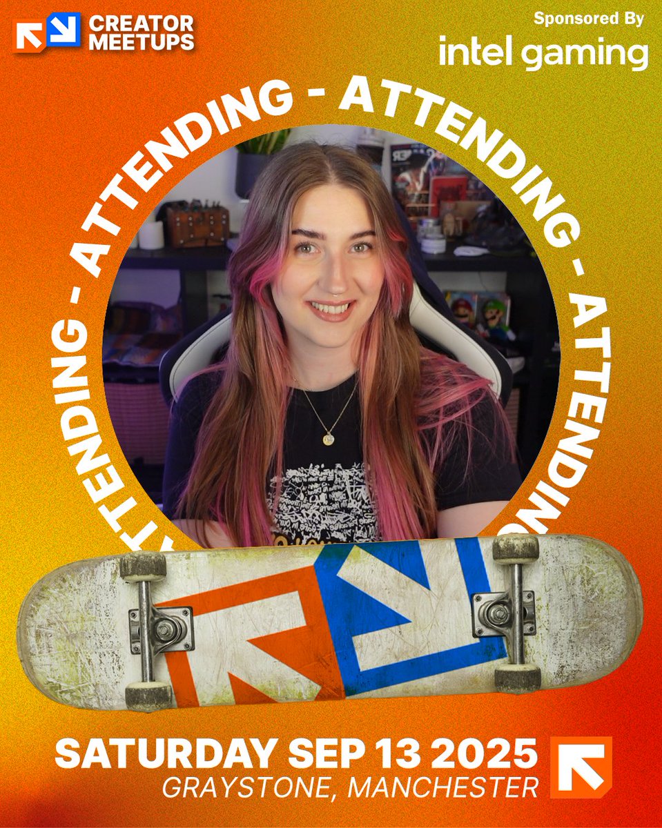 BillieTrixx (@billietrixx_) on Twitter photo C U @ <a href="/CreatorMeetups/">Creator Meetups UK</a> on Sept 13th! 🛹
I am bringing my rollerskates! 🛼 I cannot wait to see you all, this is gonna be so sick!
Such a fun venue too!!
#creatormeetups #creatornorth #intelgaming C U @ <a href="/CreatorMeetups/">Creator Meetups UK</a> on Sept 13th! 🛹
I am bringing my rollerskates! 🛼 I cannot wait to see you all, this is gonna be so sick!
Such a fun venue too!!
#creatormeetups #creatornorth #intelgaming