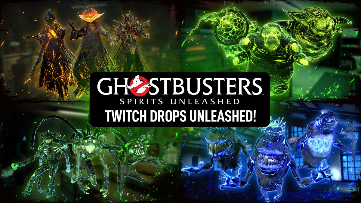 GhostbustersSU's tweet image. Twitch Drops Unleashed is back!
From now until August 18th, watch your favorite content creators stream Ghostbusters: Spirits Unleashed on @Twitch and unlock these ghoulishly gorgeous ghost cosmetics.
More details here: bit.ly/4eXDkvj